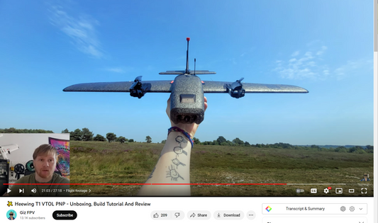 Heewing T1 VTOL PNP Unboxing & Review