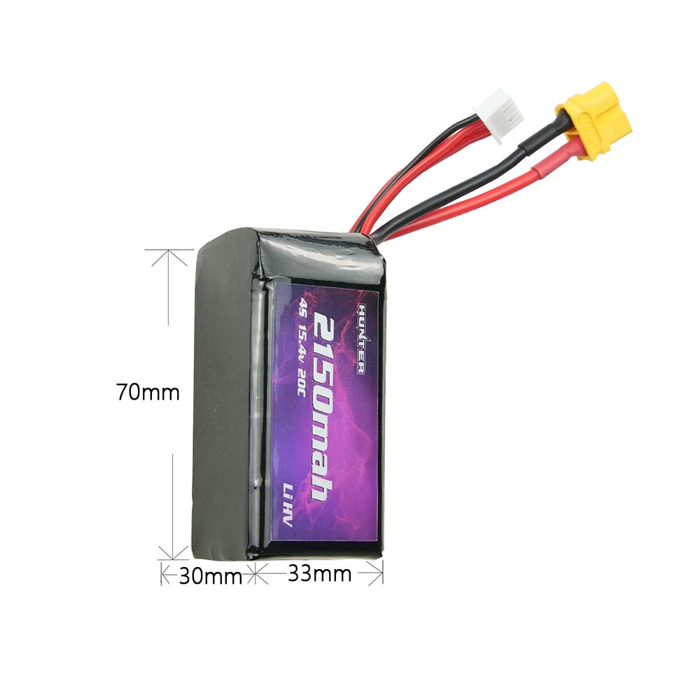 Hunter 4S HV 2150mAh 15.4V 20C Lipo Battery