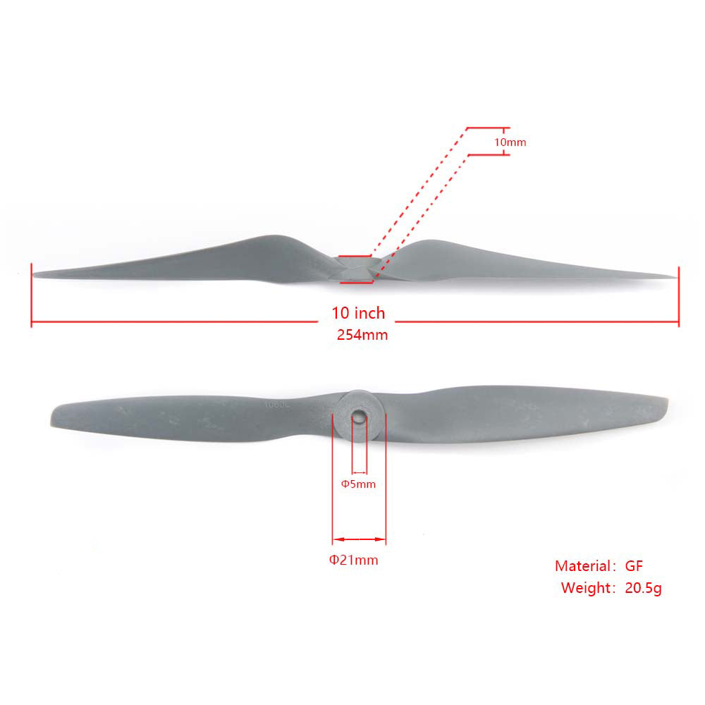 T2 VTOL 1060 Glass fiber propeller CW / CCW