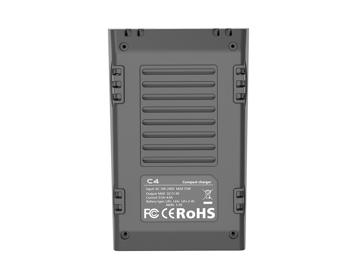 ToolkitRC C4 Compact 2-4S 4A 50W Charger (supports NiMH, LiFe, LiHv, LiPo)
