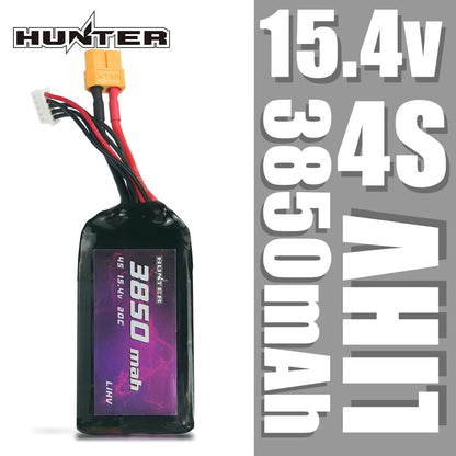 Hunter 4S HV 3850mAh 15.4V 20C Lipo Battery