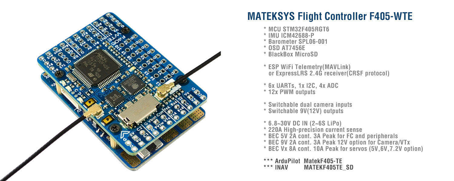 MATEKSYS FLIGHT CONTROLLER F405-WTE - HEEWING